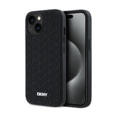 DKNY DKNY 3D gumijast ponavljajoči se vzorec - ohišje za iPhone 15 / 14 / 13 (črno)