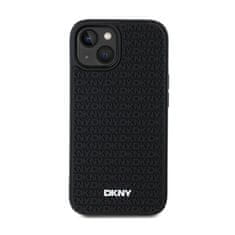 DKNY DKNY 3D gumijast ponavljajoči se vzorec - ohišje za iPhone 15 / 14 / 13 (črno)