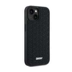 DKNY DKNY 3D gumijast ponavljajoči se vzorec - ohišje za iPhone 15 / 14 / 13 (črno)