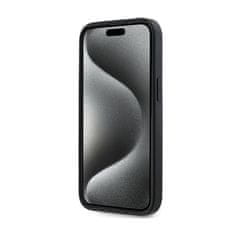 DKNY DKNY 3D gumijast ponavljajoči se vzorec - ohišje za iPhone 15 / 14 / 13 (črno)