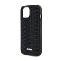 DKNY DKNY 3D gumijast ponavljajoči se vzorec - ohišje za iPhone 15 / 14 / 13 (črno)