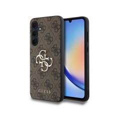 Guess Guess 4G Big Metal Logo - Ohišje za Samsung Galaxy A35 5G (rjavo)