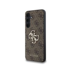 Guess Guess 4G Big Metal Logo - Ohišje za Samsung Galaxy A35 5G (rjavo)