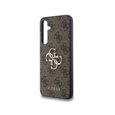 Guess Guess 4G Big Metal Logo - Ohišje za Samsung Galaxy A35 5G (rjavo)