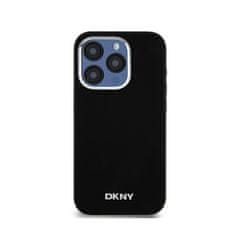 DKNY DKNY Liquid Silicone Small Metal Logo MagSafe - ohišje za iPhone 15 Pro (črno)