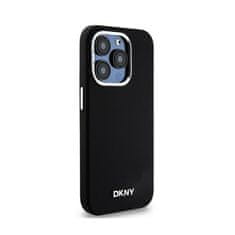 DKNY DKNY Liquid Silicone Small Metal Logo MagSafe - ohišje za iPhone 15 Pro (črno)