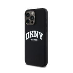 DKNY DKNY Liquid Silicone White Printed Logo MagSafe - ohišje za iPhone 14 Pro Max (črno)