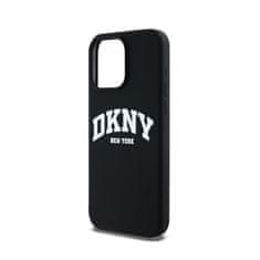 DKNY DKNY Liquid Silicone White Printed Logo MagSafe - ohišje za iPhone 14 Pro Max (črno)