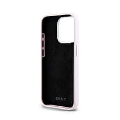 DKNY DKNY Liquid Silicone Small Metal Logo MagSafe - ohišje za iPhone 15 Pro (roza)