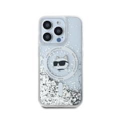 Karl Lagerfeld Karl Lagerfeld Liquid Glitter Choupette Head MagSafe - ohišje za iPhone 14 Pro (prozorno)