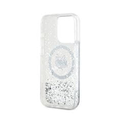 Karl Lagerfeld Karl Lagerfeld Liquid Glitter Choupette Head MagSafe - ohišje za iPhone 14 Pro (prozorno)