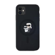 Karl Lagerfeld Karl Lagerfeld Silikonsko ohišje Karl &amp; Choupette MagSafe - iPhone 11 (črno)