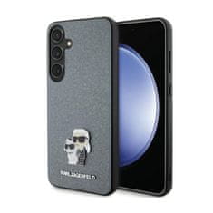 Karl Lagerfeld Karl Lagerfeld Saffiano Karl &amp; Choupette Metal Pin - Ohišje za Samsung Galaxy S24 (sivo)