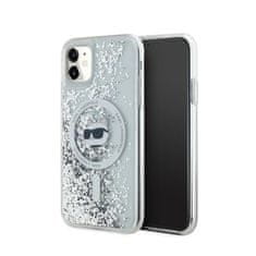 Karl Lagerfeld Karl Lagerfeld Liquid Glitter Choupette Head MagSafe - etui za iPhone 11 (prozoren)