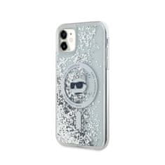 Karl Lagerfeld Karl Lagerfeld Liquid Glitter Choupette Head MagSafe - etui za iPhone 11 (prozoren)