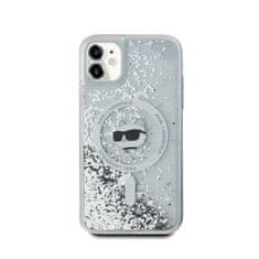 Karl Lagerfeld Karl Lagerfeld Liquid Glitter Choupette Head MagSafe - etui za iPhone 11 (prozoren)