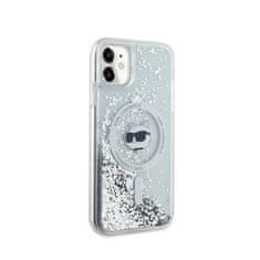 Karl Lagerfeld Karl Lagerfeld Liquid Glitter Choupette Head MagSafe - etui za iPhone 11 (prozoren)