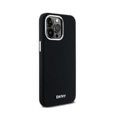 DKNY DKNY Liquid Silicone Small Metal Logo MagSafe - ohišje za iPhone 15 Pro Max (črno)