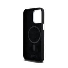 DKNY DKNY Liquid Silicone Small Metal Logo MagSafe - ohišje za iPhone 15 Pro Max (črno)