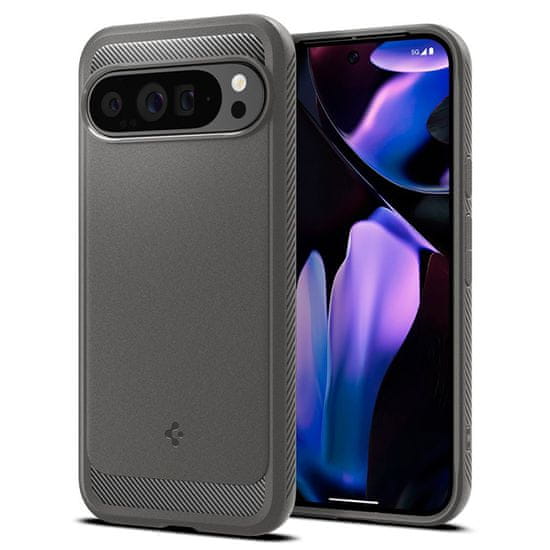 Spigen Spigen Rugged Armor - Ohišje za Google Pixel 9 Pro XL (marmorno sivo)