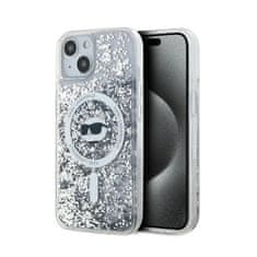 Karl Lagerfeld Karl Lagerfeld Tekoče bleščice Choupette Head MagSafe - ohišje za iPhone 15 Plus / 14 Plus (prozorno)