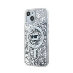 Karl Lagerfeld Karl Lagerfeld Tekoče bleščice Choupette Head MagSafe - ohišje za iPhone 15 Plus / 14 Plus (prozorno)