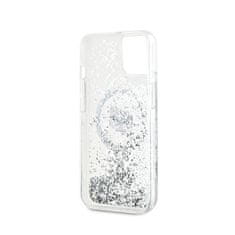 Karl Lagerfeld Karl Lagerfeld Liquid Glitter Choupette Head MagSafe - ohišje za iPhone 13 (prozorno)