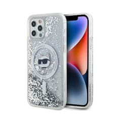 Karl Lagerfeld Karl Lagerfeld Tekoče bleščice Choupette Head MagSafe - ohišje za iPhone 12 / iPhone 12 Pro (prozorno)