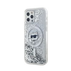 Karl Lagerfeld Karl Lagerfeld Tekoče bleščice Choupette Head MagSafe - ohišje za iPhone 12 / iPhone 12 Pro (prozorno)