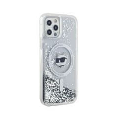 Karl Lagerfeld Karl Lagerfeld Tekoče bleščice Choupette Head MagSafe - ohišje za iPhone 12 / iPhone 12 Pro (prozorno)