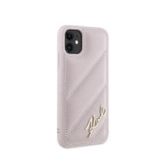 Karl Lagerfeld Karl Lagerfeld Diagonal Quilted Script - etui za iPhone 11 (roza)