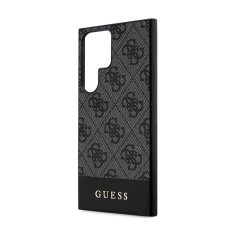 Guess Guess 4G Bottom Stripe Metal Logo Collection - Ohišje za Samsung Galaxy S24 Ultra (črno)