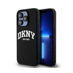 DKNY DKNY Liquid Silicone White Printed Logo MagSafe - ohišje za iPhone 15 Pro (črno)