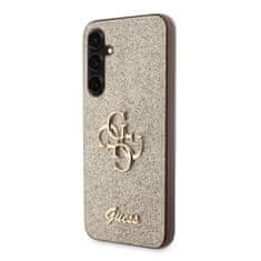 Guess Ohišje Guess Glitter Script Big 4G - Samsung Galaxy S23 FE (zlato)