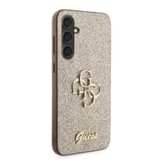 Guess Ohišje Guess Glitter Script Big 4G - Samsung Galaxy S23 FE (zlato)