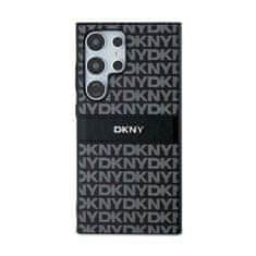 DKNY DKNY Usnjeno enopasovno ohišje s kovinskim logotipom - Samsung Galaxy S24 Ultra Case (črno)