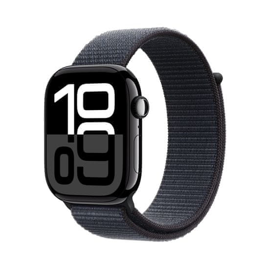 Apple Watch S10 pametna ura, 42mm, črno aluminijasto ohišje s črnim paščkom (mwwg3qh/a)