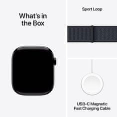 Apple Watch S10 pametna ura, 42mm, črno aluminijasto ohišje s črnim paščkom (mwwg3qh/a)