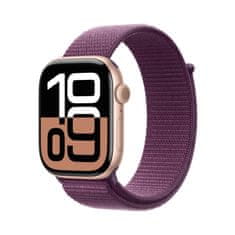 Apple Watch S10 pametna ura, 42mm, GPS, aluminij, rožnato ohišje z magenta športnim paščkom (mwwk3qh/a)