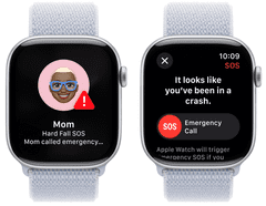 Apple Watch S10 pametna ura, 46mm, srebrno ohišje z modrim športnim paščkom (mwwn3qh/a)