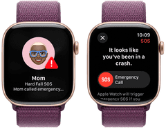 Apple Watch S10 GPS pametna ura, 46mm, bež ohišje iz aluminija z magenta paščkom (mwwv3qh/a)