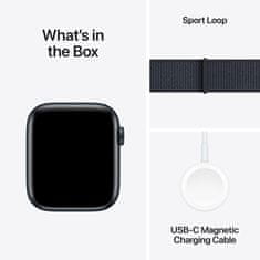 Apple Watch SE2 v3 pametna ura, 40mm, črno aluminijasto ohišje s sivim paščkom (mxea3qh/a)