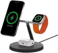 Belkin BOOST CHARGE PRO MagSafe 3v1 brezžično polnjenje za iPhone/Apple Watch/AirPods, črno - NOVO