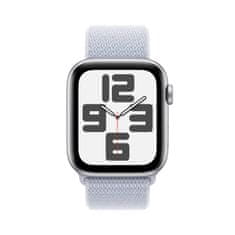 Apple Watch SE2 pametna ura, 44mm, aluminij, srebrno ohišje z modrim paščkom (mxet3qh/a)