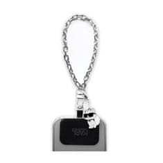 Karl Lagerfeld Karl Lagerfeld Universal Hand Strap Choupette - Obesek za telefon (srebrn)