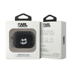 Karl Lagerfeld Karl Lagerfeld Monogram Choupette Head - Ovitek za AirPods Pro 2 (črn)