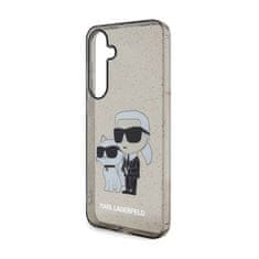 Karl Lagerfeld Karl Lagerfeld IML Glitter Karl &amp; Choupette - Ohišje za Samsung Galaxy S24+ (črno)