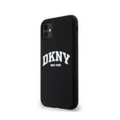 DKNY DKNY Liquid Silicone White Printed Logo MagSafe - ohišje za iPhone 11 (črno)