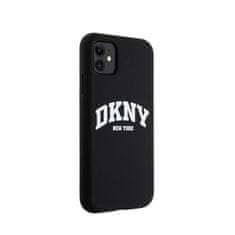 DKNY DKNY Liquid Silicone White Printed Logo MagSafe - ohišje za iPhone 11 (črno)