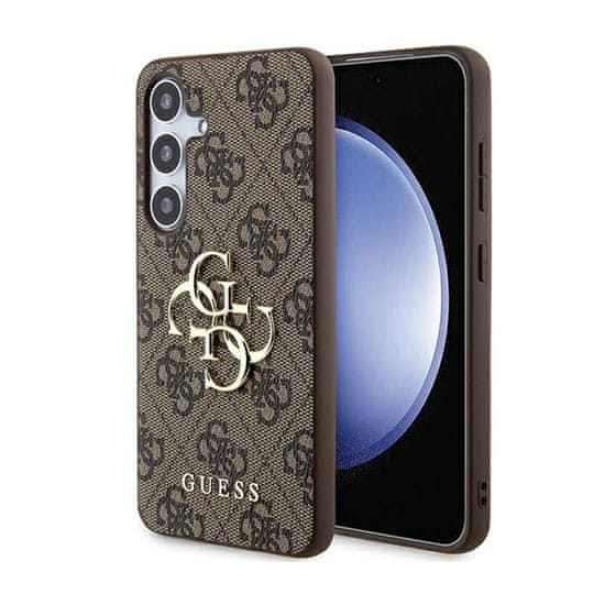 Guess Guess 4G Big Metal Logo - Ohišje za Samsung Galaxy A55 5G (rjavo)